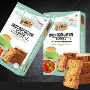 Eggless Fruity Cake Rusk